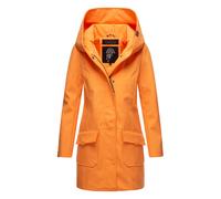 MARIKOO Damen Übergangsjacke Softshellmantel atmungsaktiv mit Kapuze Mayleen Apricot Sorbet Gr. XL