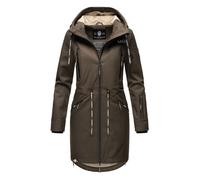 MARIKOO Damen Softshell Jacke Outdoor Funktionsjacke wasserabweisend mit warmen Teddyfleece B886 [B886 - Anthrazit Größe XXL - Gr. 44]