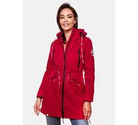 Langer Softshell-Mantel mit Kapuze "Racquellee" Blood Red L
