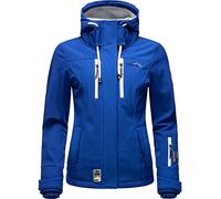 MARIKOO Damen Softshelljacke Übergangsjacke mit Kapuze Kleinezicke Royal Blue Gr. S