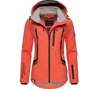 MARIKOO Damen Softshelljacke wasserdichte Funktionsjacke mit Abnehmbarer Kapuze Mount-Cho-Oyu Coral Gr. XS