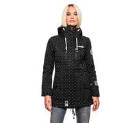 Marikoo Funktionsmantel »Zimtzicke« sportlicher Softshell Parka mit Kapuze, shadow-gepunktet