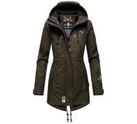 Funktionsmantel MARIKOO "Zimtzicke" Gr. XS (34), grün (helloliv) Damen Mäntel Funktionsmäntel (93316826-XS)