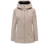 MARIKOO Damen Softshelljacke (XS-3XL) - wasserabweisend mit Kapuze, 3 Taschen - N130 - TaupeGrey Größe XXL - Gr.XXL