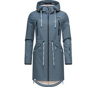 MARIKOO Damen Softshellmantel Funktionsmantel Racquellee Dusty Blue Gr. M