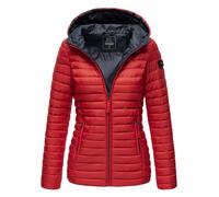 Marikoo Damen Jacke Steppjacke Übergangsjacke gesteppt Frühjahr Stepp B857 [B857-Asr-Rot-Gr.M]