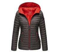 Marikoo Damen Steppjacke - Asraa, leicht mit Kapuze & Kontrastfutter M