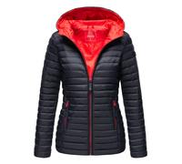 Marikoo Damen Steppjacke - Asraa, leicht mit Kapuze & Kontrastfutter M