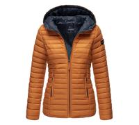 Marikoo Damen Steppjacke - Asraa, leicht mit Kapuze & Kontrastfutter XS
