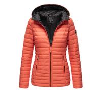 Marikoo Steppjacke »Asraa« Übergangsjacke mit kontrastfarbendem Reißverschluss, coral