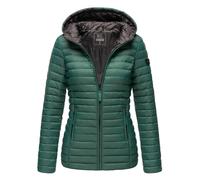 Marikoo Damen Steppjacke - Asraa, leicht mit Kapuze & Kontrastfutter XS