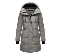 Marikoo Damen-Steppjacke Kaituu mit Kapuze und Fleecefutter - Grau M