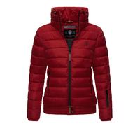 Marikoo Damen Steppjacke Poisen mit hohem Kragen & Teddyfleece-Taschen S