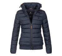 Marikoo Damen Steppjacke Poisen mit hohem Kragen & Teddyfleece-Taschen XS