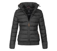 Marikoo Steppjacke »Poison« stylische Damen Winterjacke mit hohem Kragen, schwarz