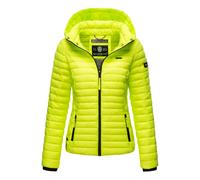 Marikoo Damen Steppjacke Samtpfote mit abnehmbarer Kapuze & Rippbündchen S