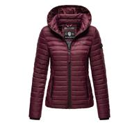 Marikoo Damen Steppjacke Samtpfote mit abnehmbarer Kapuze & Rippbündchen S