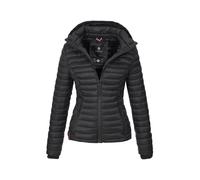 Marikoo Damen Steppjacke Samtpfote mit abnehmbarer Kapuze & Rippbündchen XS