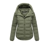 MARIKOO Damen Winterjacke (XS-XXL) - gesteppt, mit Kapuze, hochschließender Kragen - N098