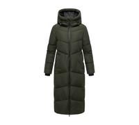 Winterjacke MARIKOO "Firella", Damen, Gr. 3XL, grün (schwarzolive), Obermaterial: 100% Polyester; Futter: 100% Polyester; Wattierung: 100% Polyester; Ärmelfutter: 100% Polyester, Jacken Winterjacke, e