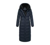 Winterjacke MARIKOO "Pakoraa", Damen, Gr. XXL, blau (navy), Obermaterial: 100% Polyester; Futter: 100% Polyester; Wattierung: 100% Polyester; Ärmelfutter: 100% Polyester, Jacken, extra langer Winter M
