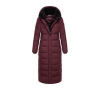 Winterjacke MARIKOO "Pakoraa", Damen, Gr. XL, wine, Obermaterial: 100% Polyester; Futter: 100% Polyester; Wattierung: 100% Polyester; Ärmelfutter: 100% Polyester, Jacken, extra langer Winter Mantel mi