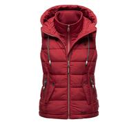 Steppweste MARIKOO "Taisaa", Damen, Gr. S, rot (blood rot), Obermaterial: 100% Polyester Innenmaterial: 100% Polyester, Westen, inklusive Leckerlie-Beutel (20162514-S) blood rot