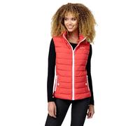 MARIKOO Damen Steppweste Übergang Stepp Weste gesteppt leicht B995 [B995-Reimii-Coral-Red-Gr.XXL]