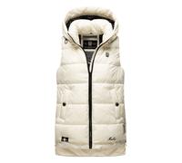 Marikoo Damen Steppweste - Zarinaa, leicht mit abnehmbarer Kapuze L