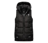 MARIKOO Damen Steppweste Outdoor-Weste mit Abnehmbarer Kapuze Zarinaa Black Gr. M