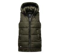 Steppweste MARIKOO "Zarinaa" Gr. M (38), grün (olive) Damen Westen Steppwesten mit vier seitlichen Taschen (51095555-M)