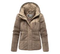 Marikoo Damen Teddy Puffer Jacke mit Kapuze & Reißverschluss - Kaguraa XS