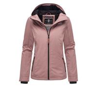 Marikoo Damen Übergangsjacke - Brombeere, leicht mit Kapuze & Kragen XS