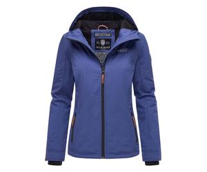 Marikoo Damen Übergangsjacke - Brombeere, leicht mit Kapuze & Kragen XS