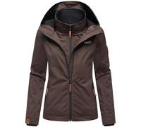 Outdoorjacke MARIKOO "Erdbeere", Damen, Gr. XS (34), braun (dunkelbraun), Oberstoff: 100% Polyester, Futter: 100% Polyester, Wattierung: 100% Polyester, Ärmelfutter: 100% Polyester, sportlich, taillie