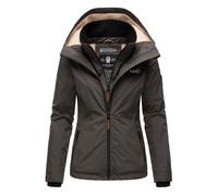 Outdoorjacke MARIKOO "Erdbeere", Damen, Gr. XXL (44), grau (anthrazit), Oberstoff: 100% Polyester, Futter: 100% Polyester, Wattierung: 100% Polyester, Ärmelfutter: 100% Polyester, sportlich, tailliert