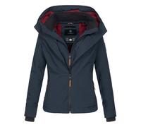 Marikoo Damen Übergangsjacke Erdbeere mit Doppelkragen & Fleece-Innenfutter 2XL