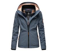 Marikoo Damen Übergangsjacke Erdbeere mit Doppelkragen & Fleece-Innenfutter XL