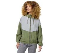 Outdoorjacke MARIKOO "Liubkaa" Gr. M, grün (dusty olive), Damen, Obermaterial: 100% Polyester; Innenmaterial: 65% Polyester, 35% Baumwolle; Futter: 100% Polyester, Jacken, mit Kapuze (99470443-M) dust