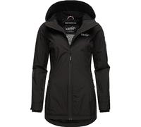 MARIKOO Damen Übergangsjacke leichte Jacke mit Kapuze Honigbeere Black Gr. XS