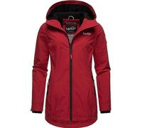 MARIKOO Damen Übergangsjacke leichte Jacke mit Kapuze Honigbeere Dark Red Gr. S