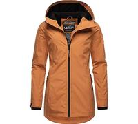 MARIKOO Damen Übergangsjacke leichte Jacke mit Kapuze Honigbeere Rusty Cinnamon Gr. M