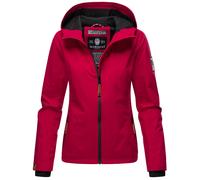 Marikoo Damen Übergangsjacke leichte wind- und wasserabweisende Jacke mit Kapuze Fuchsia XS