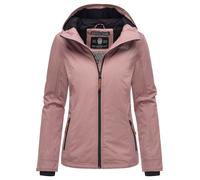 Marikoo Damen Übergangsjacke leichte wind- und wasserabweisende Jacke mit Kapuze Mauve M