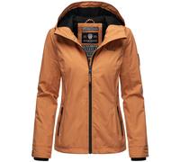 Marikoo Damen Übergangsjacke leichte wind- und wasserabweisende Jacke mit Kapuze Rusty Cinnamon L