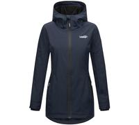 MARIKOO Damen Übergangsjacke Outdoor Windbreaker Regen Fleece Jacke Gefüttert Kapuze XS - XXL HONIGBEERE (DE/NL/SE/PL, Alphanumerisch, S, Regular, Regular, Navy)