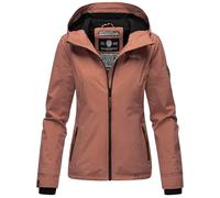 MARIKOO Damen Übergangsjacke Outdoor Windbreaker Regenjacke Fleece Jacke Gefüttert Kapuze XS - XXL BROMBEERE (DE/NL/SE/PL, Alphanumerisch, XS, Regular, Regular, Terracotta)