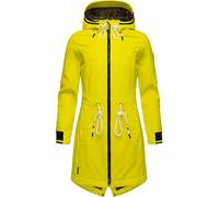 MARIKOO Damen Übergangsjacke Softshellmantel mit Kapuze Mount Furnica Lime Green Gr. XS