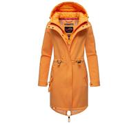 MARIKOO Damen Übergangsjacke Softshellmantel mit Kapuze Mount Presanella Apricot Sorbet Gr. M