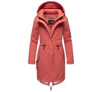 MARIKOO Damen Übergangsjacke Softshellmantel mit Kapuze Mount Presanella Rouge Gr. XL